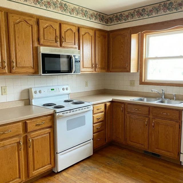 Before painting: Bespoke Kitchen Spraying in Ilford in Ilford, East London