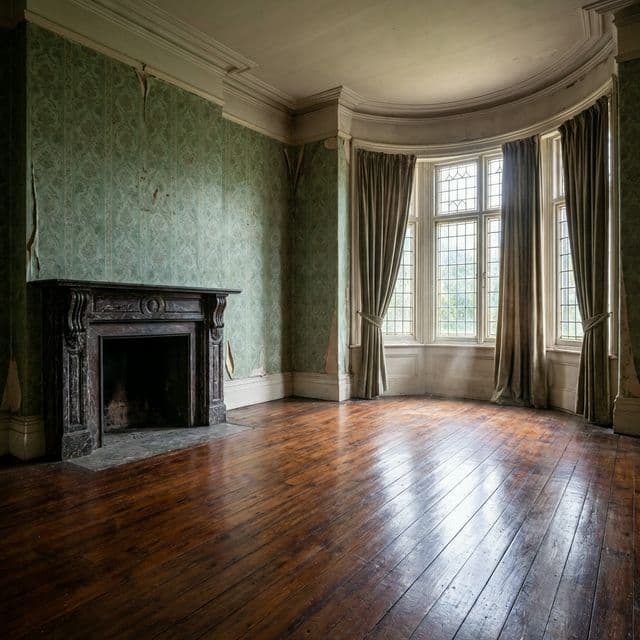 Before painting: Statement Wallpaper Installation in Hackney in Hackney, London